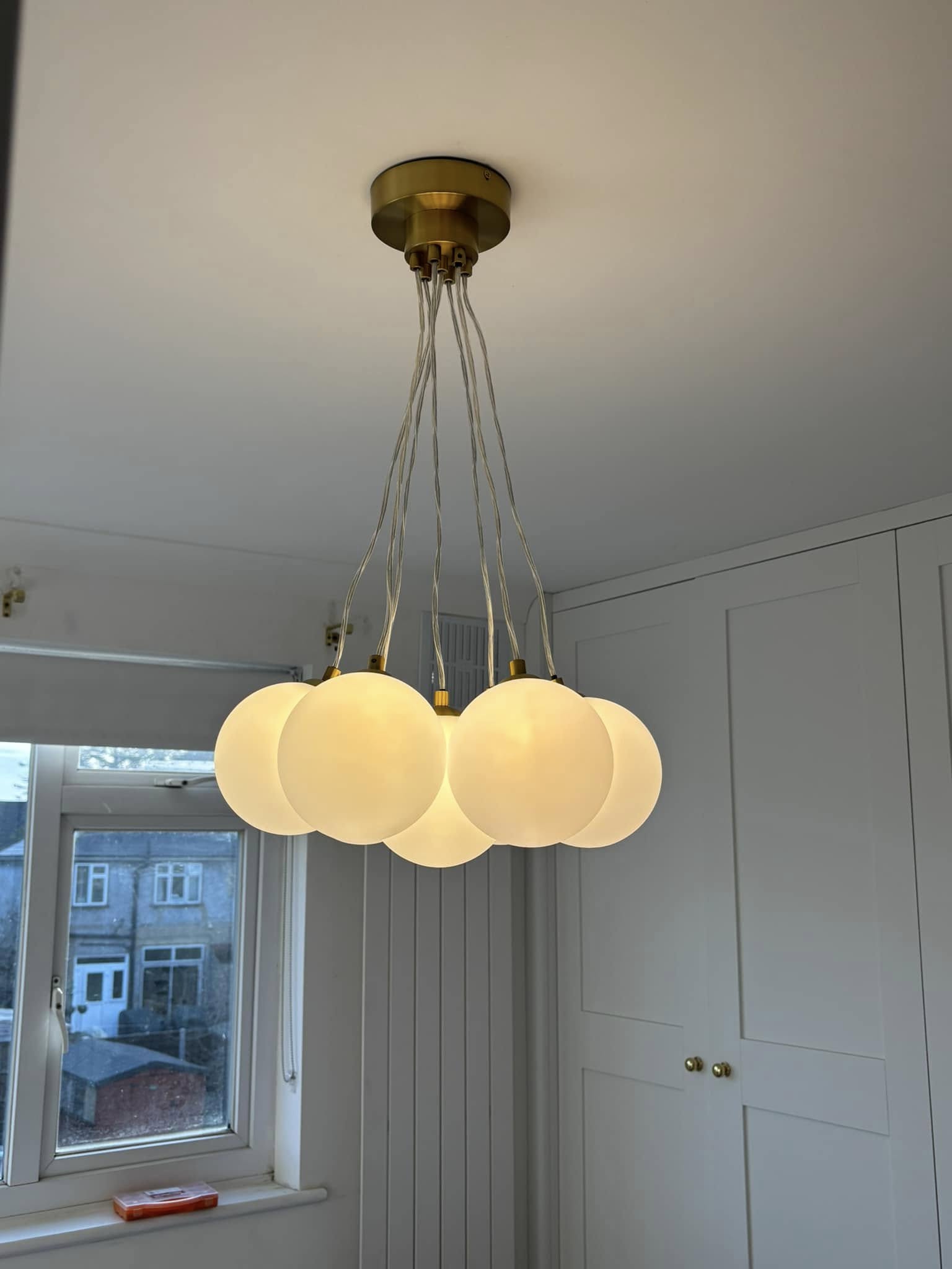 Multi-globe pendant light fitting installed by J Burton Electrical